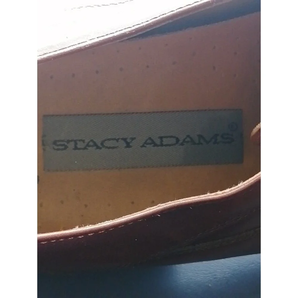 Stacy Adams Mens Oxfords Brown Leather Lace Up Dress Shoe Round Toe 12
